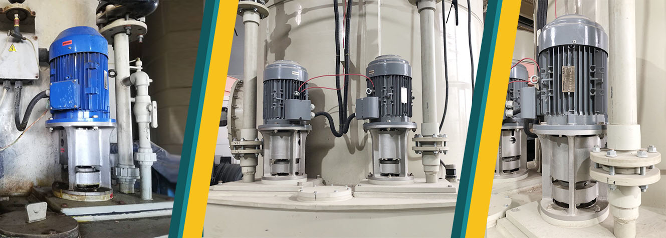Вертикально-осевые насосы, используемые в очистных устройствах скрубберного типа