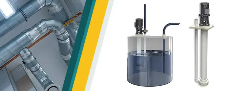 Вертикально-осевые насосы, используемые в очистных устройствах скрубберного типа